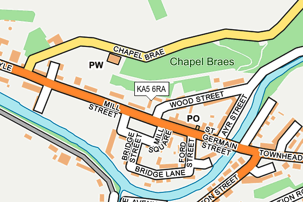 KA5 6RA map - OS OpenMap – Local (Ordnance Survey) KA5 6RA map - OS OpenMap – Local (Ordnance Survey)