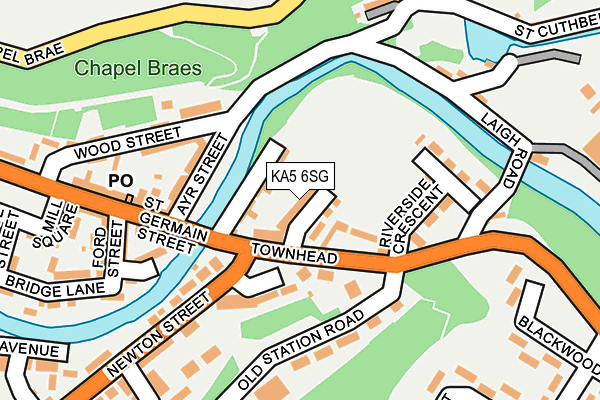 KA5 6SG map - OS OpenMap – Local (Ordnance Survey) KA5 6SG map - OS OpenMap – Local (Ordnance Survey)