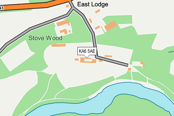 KA6 5AE map - OS OpenMap – Local (Ordnance Survey) KA6 5AE map - OS OpenMap – Local (Ordnance Survey)