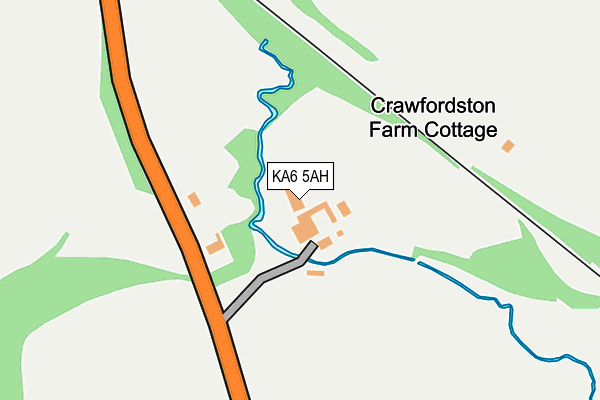 KA6 5AH map - OS OpenMap – Local (Ordnance Survey) KA6 5AH map - OS OpenMap – Local (Ordnance Survey)