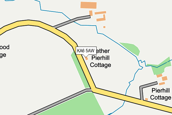KA6 5AW map - OS OpenMap – Local (Ordnance Survey) KA6 5AW map - OS OpenMap – Local (Ordnance Survey)