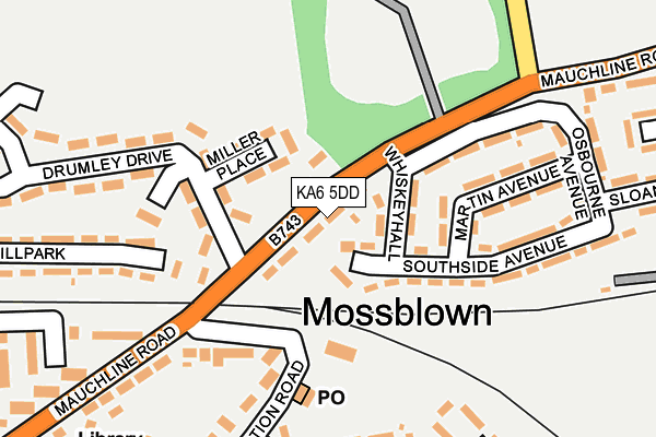 KA6 5DD map - OS OpenMap – Local (Ordnance Survey) KA6 5DD map - OS OpenMap – Local (Ordnance Survey)