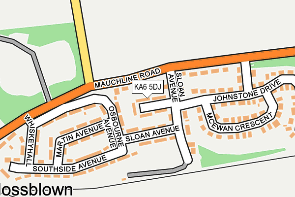 KA6 5DJ map - OS OpenMap – Local (Ordnance Survey) KA6 5DJ map - OS OpenMap – Local (Ordnance Survey)