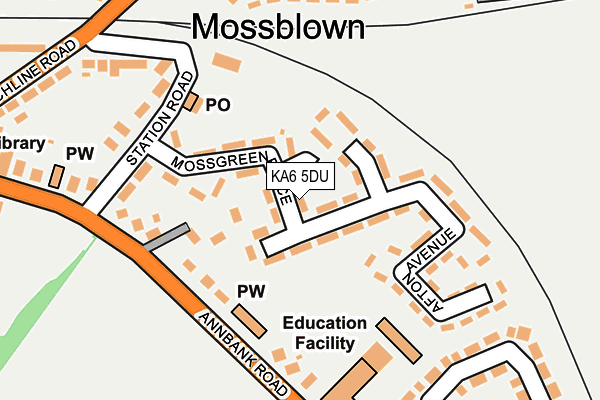 KA6 5DU map - OS OpenMap – Local (Ordnance Survey)