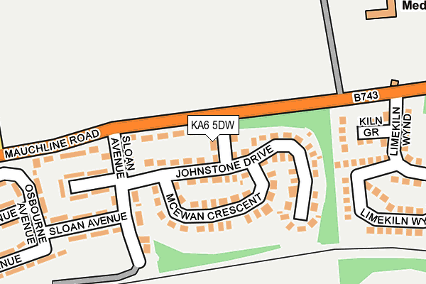 KA6 5DW map - OS OpenMap – Local (Ordnance Survey) KA6 5DW map - OS OpenMap – Local (Ordnance Survey)