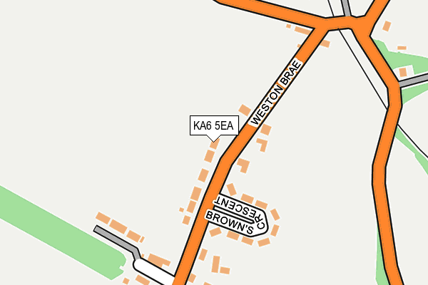 KA6 5EA map - OS OpenMap – Local (Ordnance Survey) KA6 5EA map - OS OpenMap – Local (Ordnance Survey)