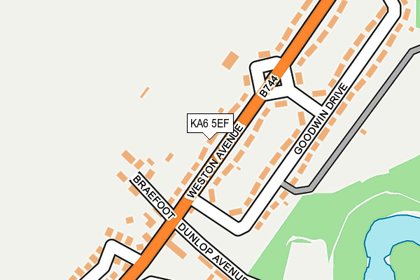 KA6 5EF map - OS OpenMap – Local (Ordnance Survey) KA6 5EF map - OS OpenMap – Local (Ordnance Survey)