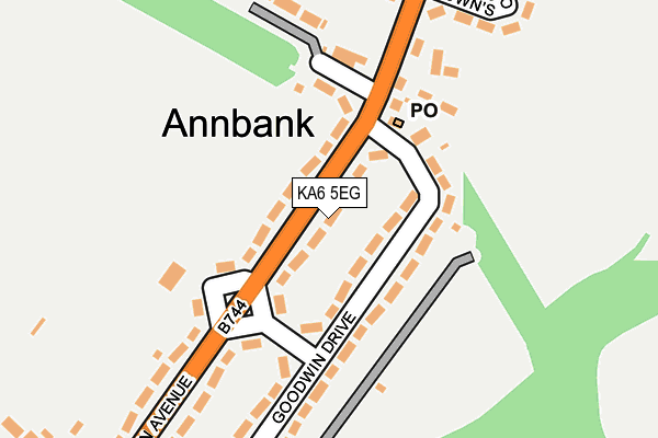 KA6 5EG map - OS OpenMap – Local (Ordnance Survey) KA6 5EG map - OS OpenMap – Local (Ordnance Survey)
