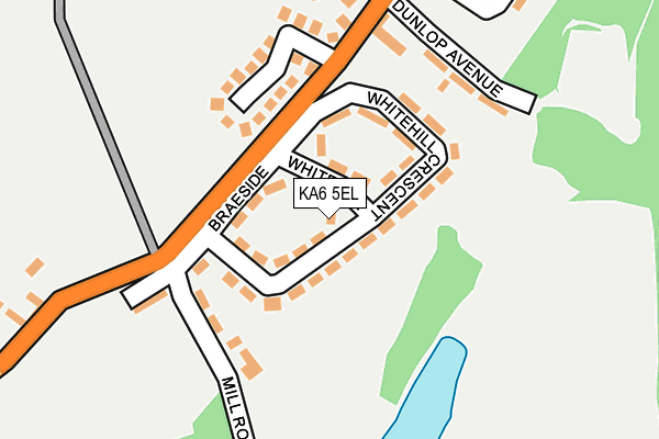 KA6 5EL map - OS OpenMap – Local (Ordnance Survey) KA6 5EL map - OS OpenMap – Local (Ordnance Survey)