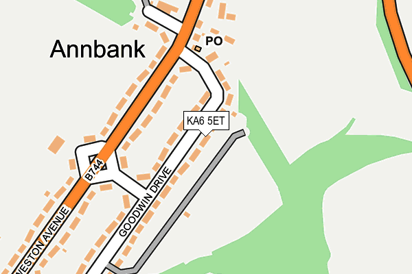 KA6 5ET map - OS OpenMap – Local (Ordnance Survey) KA6 5ET map - OS OpenMap – Local (Ordnance Survey)