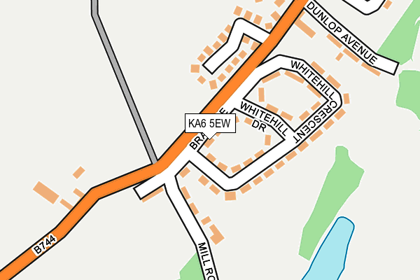 KA6 5EW map - OS OpenMap – Local (Ordnance Survey) KA6 5EW map - OS OpenMap – Local (Ordnance Survey)
