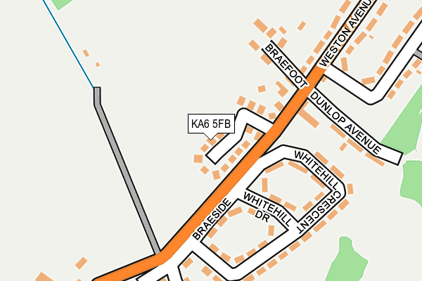 KA6 5FB map - OS OpenMap – Local (Ordnance Survey) KA6 5FB map - OS OpenMap – Local (Ordnance Survey)