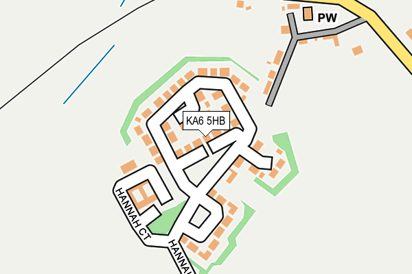 KA6 5HB map - OS OpenMap – Local (Ordnance Survey) KA6 5HB map - OS OpenMap – Local (Ordnance Survey)