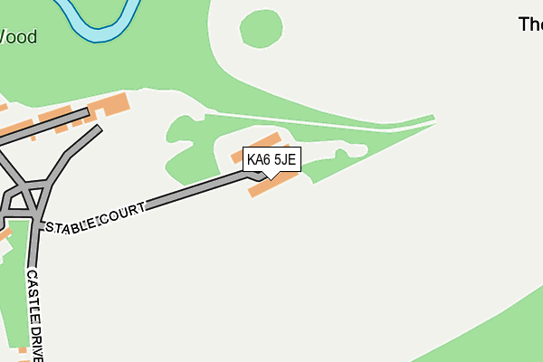 KA6 5JE map - OS OpenMap – Local (Ordnance Survey) KA6 5JE map - OS OpenMap – Local (Ordnance Survey)