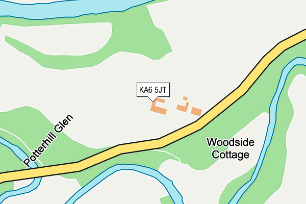 KA6 5JT map - OS OpenMap – Local (Ordnance Survey) KA6 5JT map - OS OpenMap – Local (Ordnance Survey)