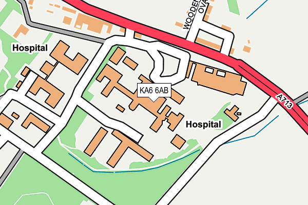 KA6 6AB map - OS OpenMap – Local (Ordnance Survey) KA6 6AB map - OS OpenMap – Local (Ordnance Survey)