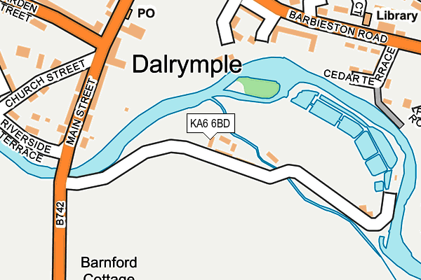 KA6 6BD map - OS OpenMap – Local (Ordnance Survey)