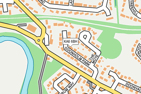 KA6 6BH map - OS OpenMap – Local (Ordnance Survey) KA6 6BH map - OS OpenMap – Local (Ordnance Survey)