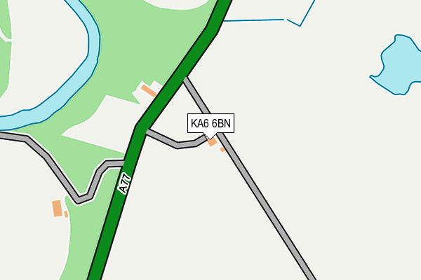 KA6 6BN map - OS OpenMap – Local (Ordnance Survey) KA6 6BN map - OS OpenMap – Local (Ordnance Survey)