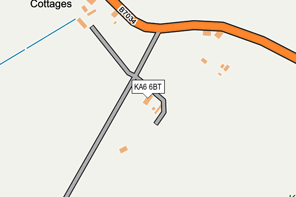 KA6 6BT map - OS OpenMap – Local (Ordnance Survey)