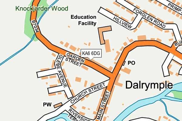 KA6 6DG map - OS OpenMap – Local (Ordnance Survey) KA6 6DG map - OS OpenMap – Local (Ordnance Survey)