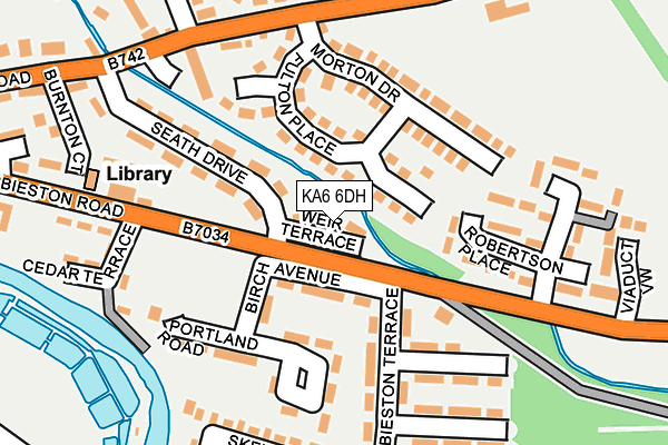 KA6 6DH map - OS OpenMap – Local (Ordnance Survey) KA6 6DH map - OS OpenMap – Local (Ordnance Survey)