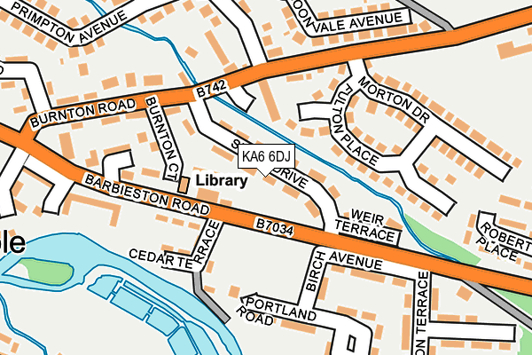 KA6 6DJ map - OS OpenMap – Local (Ordnance Survey) KA6 6DJ map - OS OpenMap – Local (Ordnance Survey)