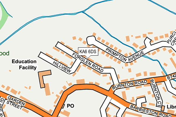 KA6 6DS map - OS OpenMap – Local (Ordnance Survey) KA6 6DS map - OS OpenMap – Local (Ordnance Survey)