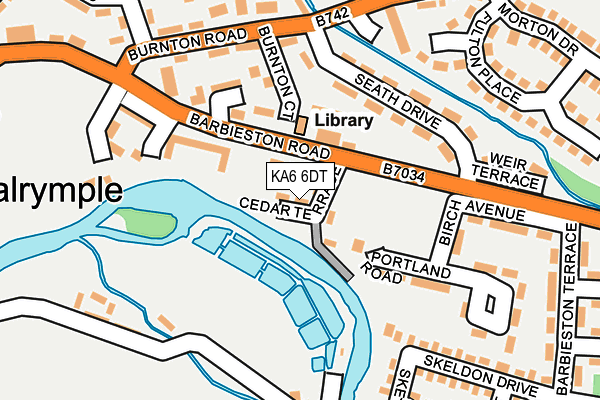 KA6 6DT map - OS OpenMap – Local (Ordnance Survey) KA6 6DT map - OS OpenMap – Local (Ordnance Survey)