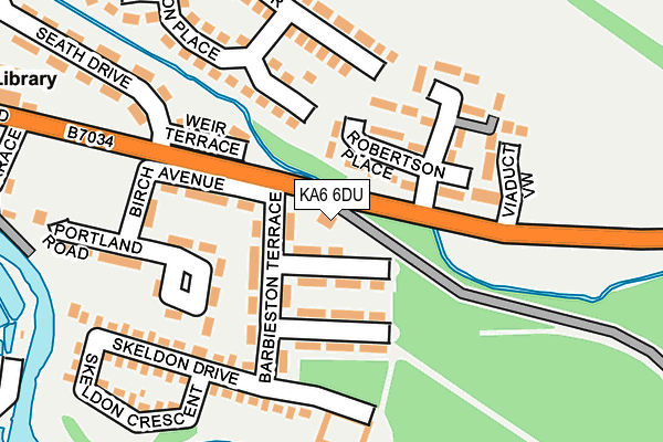 KA6 6DU map - OS OpenMap – Local (Ordnance Survey)