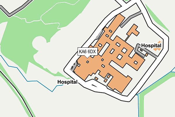 KA6 6DX map - OS OpenMap – Local (Ordnance Survey) KA6 6DX map - OS OpenMap – Local (Ordnance Survey)