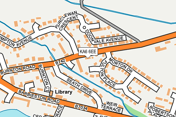 KA6 6EE map - OS OpenMap – Local (Ordnance Survey) KA6 6EE map - OS OpenMap – Local (Ordnance Survey)