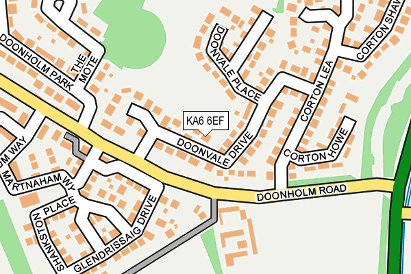 KA6 6EF map - OS OpenMap – Local (Ordnance Survey) KA6 6EF map - OS OpenMap – Local (Ordnance Survey)