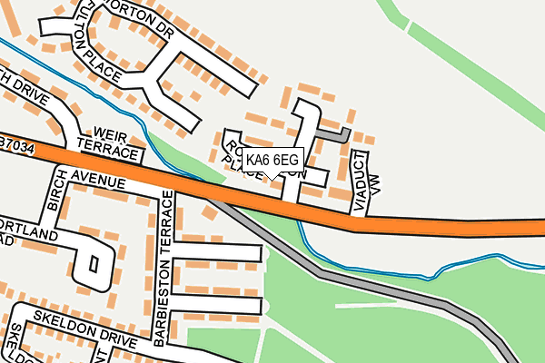 KA6 6EG map - OS OpenMap – Local (Ordnance Survey) KA6 6EG map - OS OpenMap – Local (Ordnance Survey)