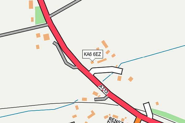KA6 6EZ map - OS OpenMap – Local (Ordnance Survey) KA6 6EZ map - OS OpenMap – Local (Ordnance Survey)