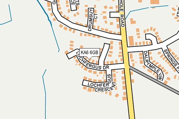KA6 6GB map - OS OpenMap – Local (Ordnance Survey) KA6 6GB map - OS OpenMap – Local (Ordnance Survey)
