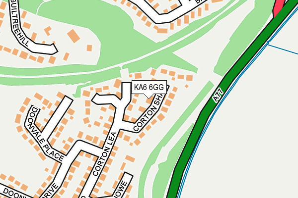 KA6 6GG map - OS OpenMap – Local (Ordnance Survey) KA6 6GG map - OS OpenMap – Local (Ordnance Survey)
