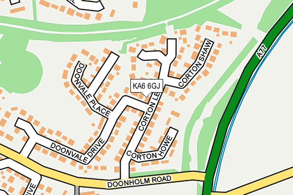 KA6 6GJ map - OS OpenMap – Local (Ordnance Survey) KA6 6GJ map - OS OpenMap – Local (Ordnance Survey)