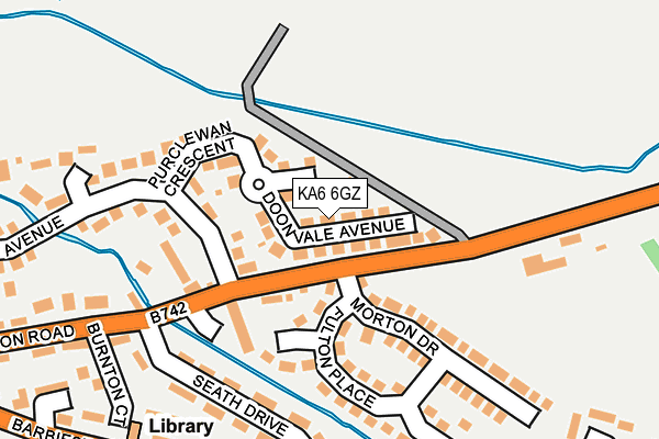 KA6 6GZ map - OS OpenMap – Local (Ordnance Survey)