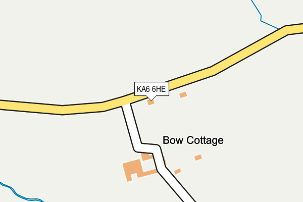 KA6 6HE map - OS OpenMap – Local (Ordnance Survey) KA6 6HE map - OS OpenMap – Local (Ordnance Survey)