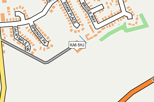 KA6 6HJ map - OS OpenMap – Local (Ordnance Survey)