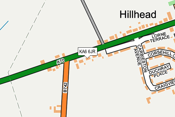KA6 6JR map - OS OpenMap – Local (Ordnance Survey) KA6 6JR map - OS OpenMap – Local (Ordnance Survey)