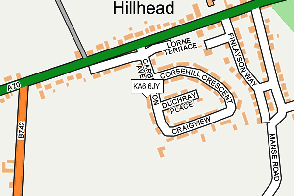 KA6 6JY map - OS OpenMap – Local (Ordnance Survey) KA6 6JY map - OS OpenMap – Local (Ordnance Survey)