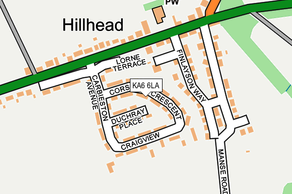 KA6 6LA map - OS OpenMap – Local (Ordnance Survey)