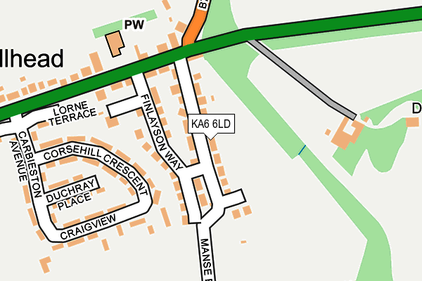 KA6 6LD map - OS OpenMap – Local (Ordnance Survey) KA6 6LD map - OS OpenMap – Local (Ordnance Survey)