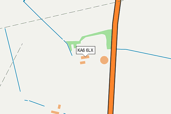 KA6 6LX map - OS OpenMap – Local (Ordnance Survey) KA6 6LX map - OS OpenMap – Local (Ordnance Survey)