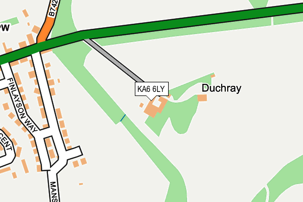 KA6 6LY map - OS OpenMap – Local (Ordnance Survey) KA6 6LY map - OS OpenMap – Local (Ordnance Survey)