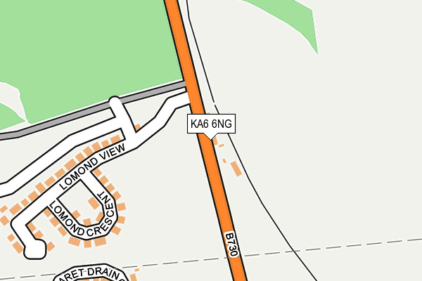KA6 6NG map - OS OpenMap – Local (Ordnance Survey) KA6 6NG map - OS OpenMap – Local (Ordnance Survey)