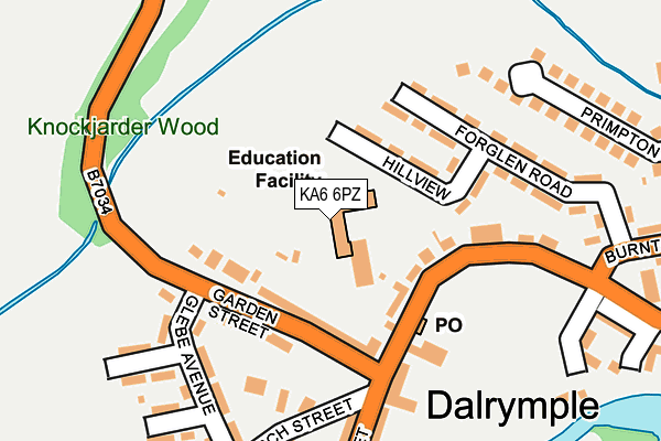 KA6 6PZ map - OS OpenMap – Local (Ordnance Survey) KA6 6PZ map - OS OpenMap – Local (Ordnance Survey)