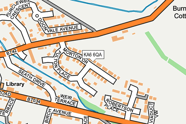 KA6 6QA map - OS OpenMap – Local (Ordnance Survey) KA6 6QA map - OS OpenMap – Local (Ordnance Survey)